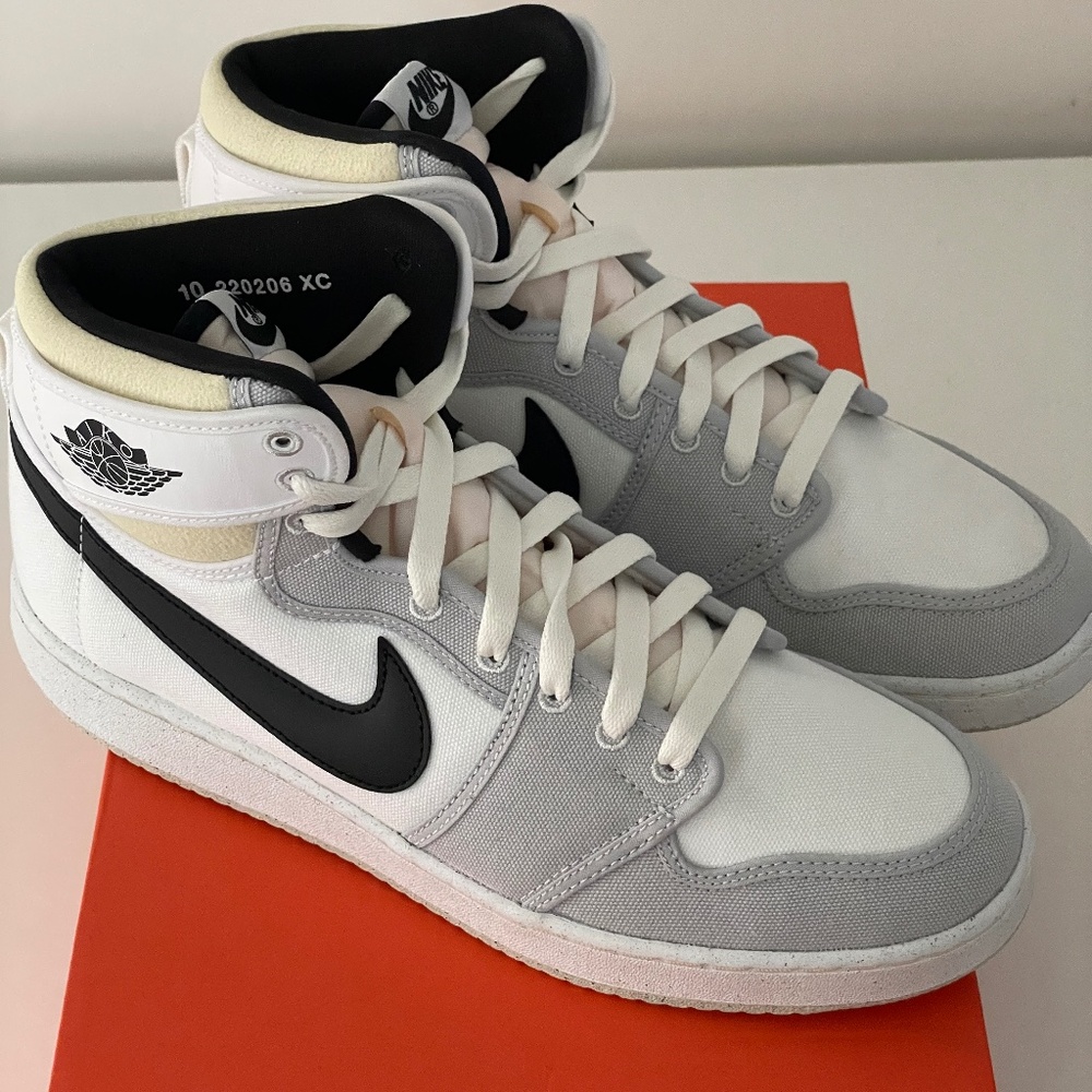 Size 10 - Jordan 1 Retro AJKO White Black Gray Fog Sail